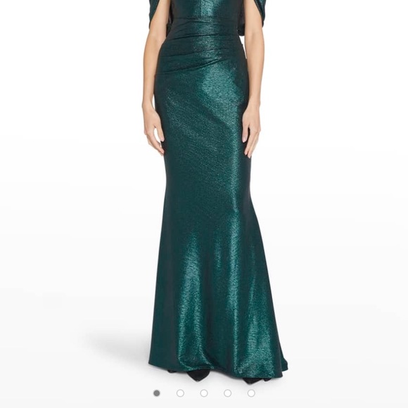 Talbot Runhof emerald green gown - Picture 3 of 8